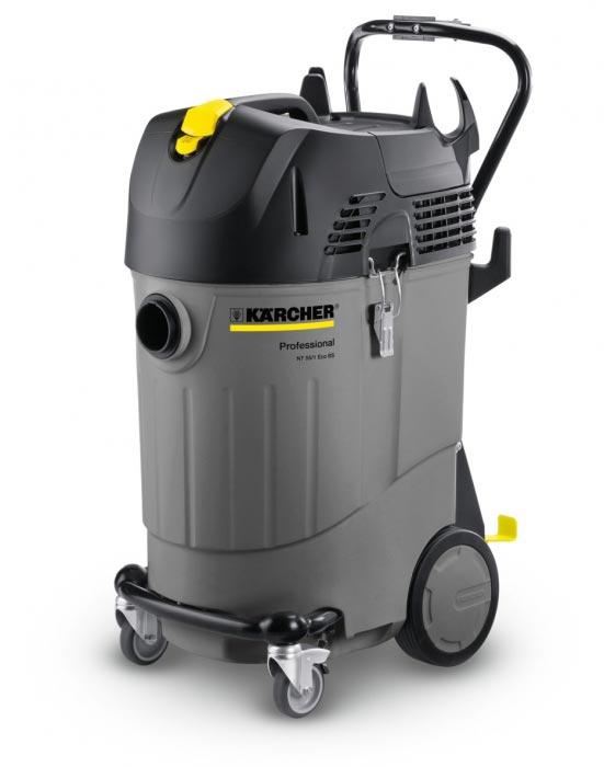 Profesjonalny odkurzacz specjalistyczny NT 55/1 Tact Bs firmy Karcher Profesjonalny odkurzacz specjalistyczny NT 55/1 Tact Bs firmy Karcher. Prezentowany w pozycji stojącej.