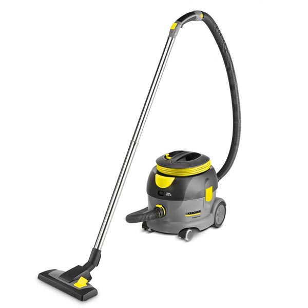Profesjonalny odkurzacz jednofunkcyjny T 12/1 firmy Karcher Profesjonalny odkurzacz jednofunkcyjny T 12/1 firmy Karcher. Prezentowany w pozycji stojącej.