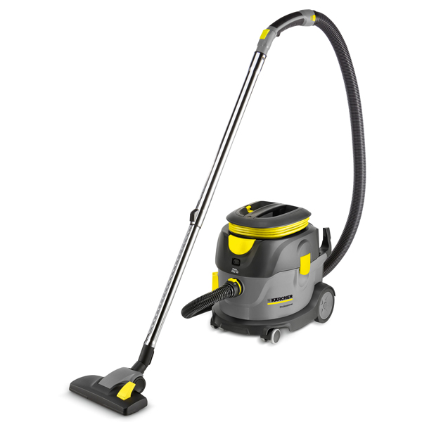 Profesjonalny odkurzacz jednofunkcyjny T 15/1 eco!efficiency firmy Karcher Profesjonalny odkurzacz jednofunkcyjny T 15/1 eco!efficiency firmy Karcher. Prezentowany w pozycji stojącej.