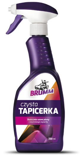 Brumm - czysta tapicerka, z łatwością wyczyści tłuste plamy oraz zaschnięte resztki jedzenia Brumm - czysta tapicerka, butelka ze spryskiwaczem