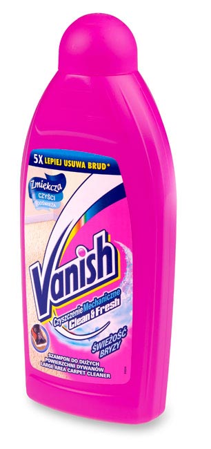 Szampon do prania dywanów: Vanish czyszczenie mechaniczne Vanish szampon do prania mechanicznego