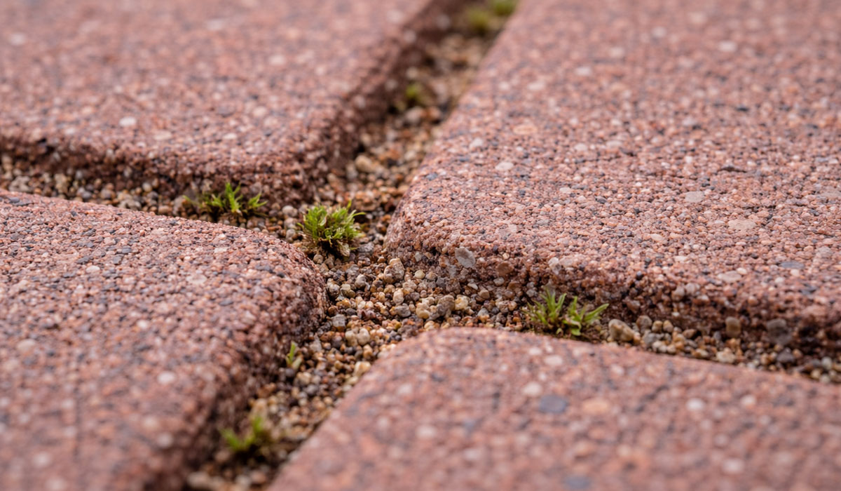 mrówki międzky kostką brukową
