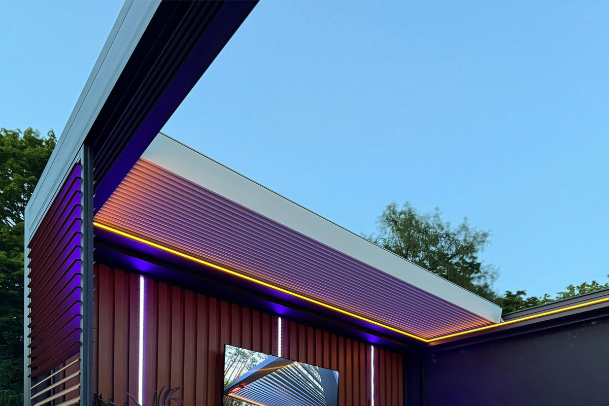 led pergola