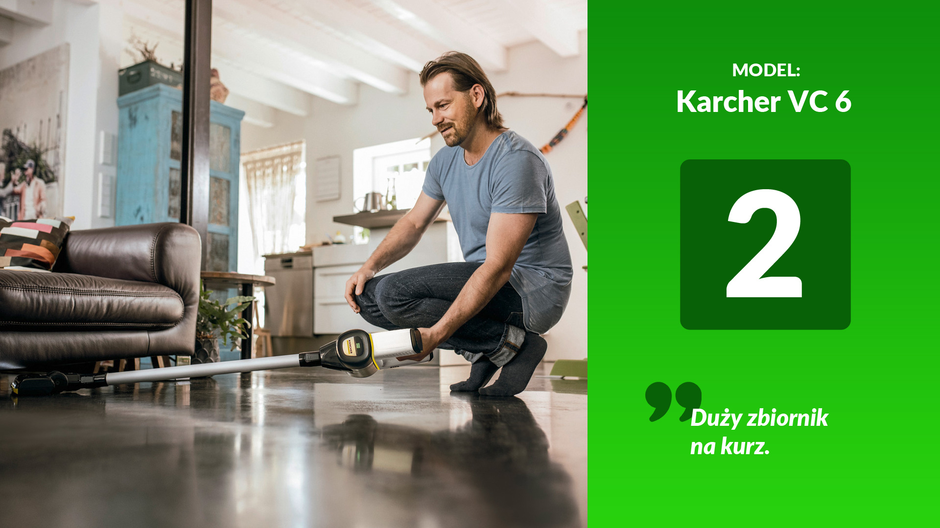 ranking odkurzaczy pionowych top 2 karcher vc6