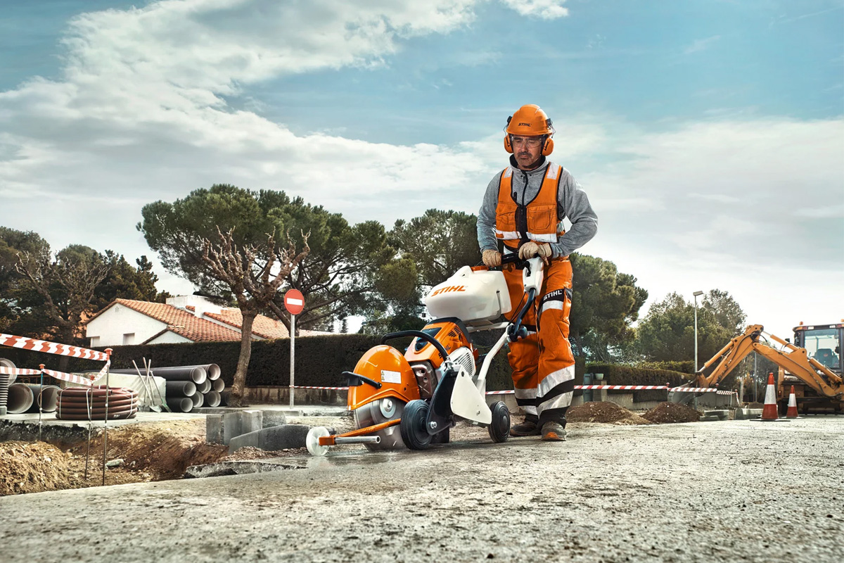 wózek prowadzący do przecinarki stihl